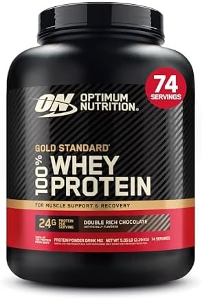 Optimum Nutrition (ON) Gold Standard 100% Whey Protein Powder, Double Rich Chocolate, 5 Pound (Packaging May Vary) Buy Online at Best Price in Egypt - Souq is now Amazon.eg