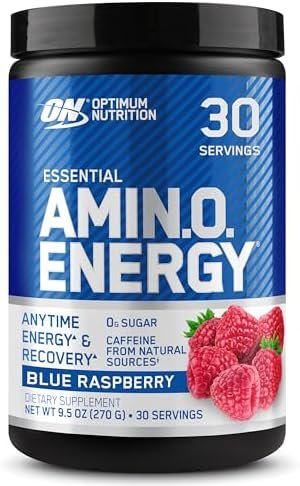 Optimum Nutrition (ON) Amino Energy - Pre Workout with Green Tea, BCAA, Amino Acids, Keto Friendly, Green Coffee Extract, Energy Powder - Blue Raspberry, 30 Servings (Packaging May Vary) Buy Online at Best Price in Egypt - Souq is now Amazon.eg